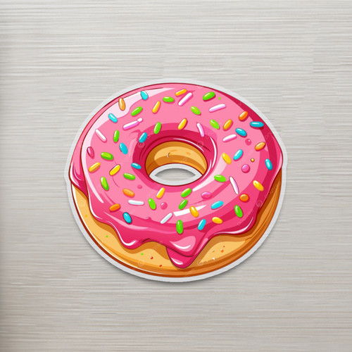 دونات صورتی