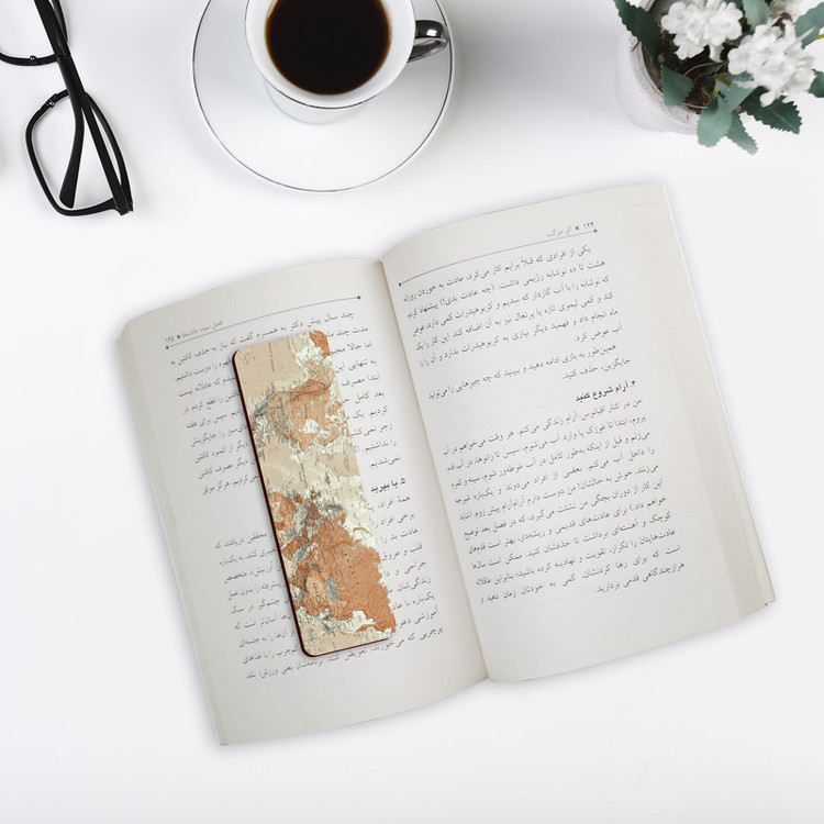 نشانگر کتاب لوکسینو مدل Map کد Bookland_158