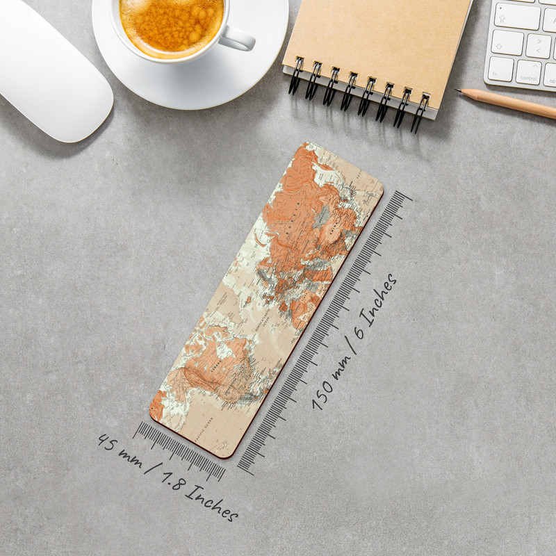 نشانگر کتاب لوکسینو مدل Map کد Bookland_158