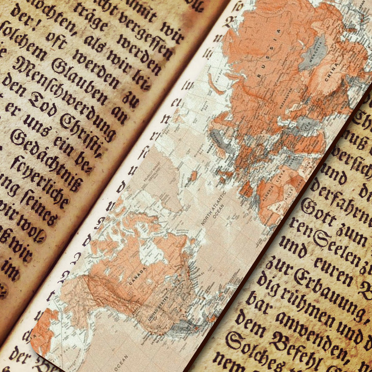 نشانگر کتاب لوکسینو مدل Map کد Bookland_158