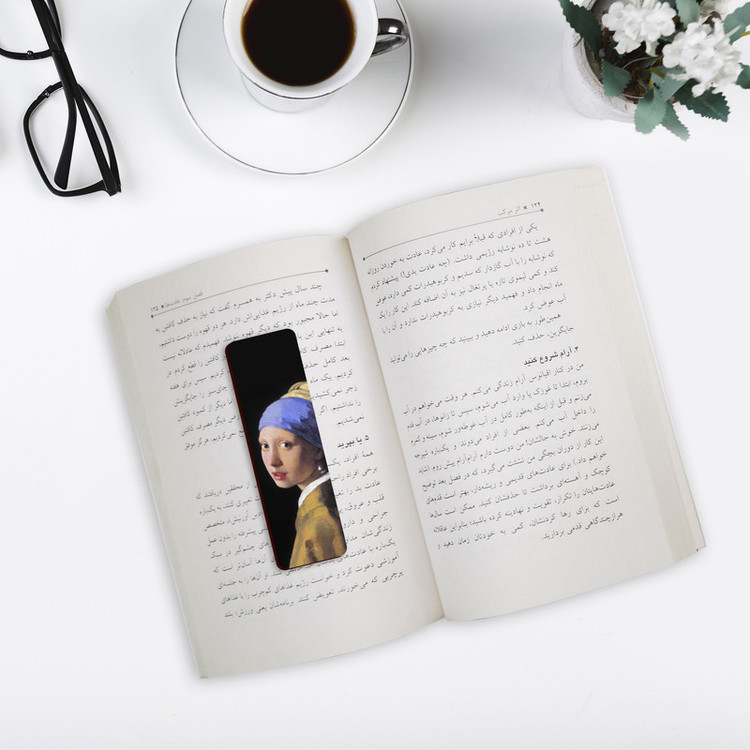 نشانگر کتاب لوکسینو مدل دختر گوشواره مرواریدی کد Bookland_2