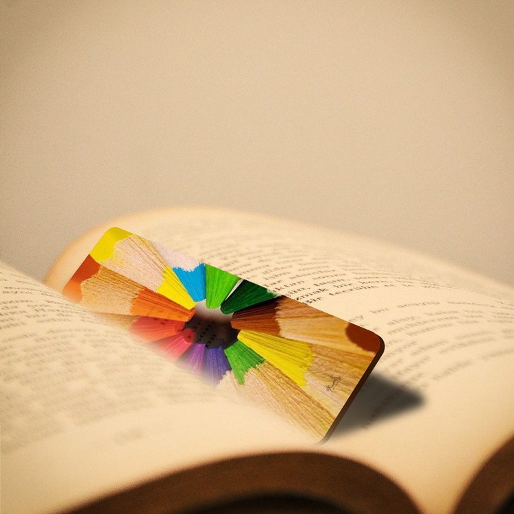 نشانگر کتاب لوکسینو مدل مداد رنگی کد Art_Bookland_62