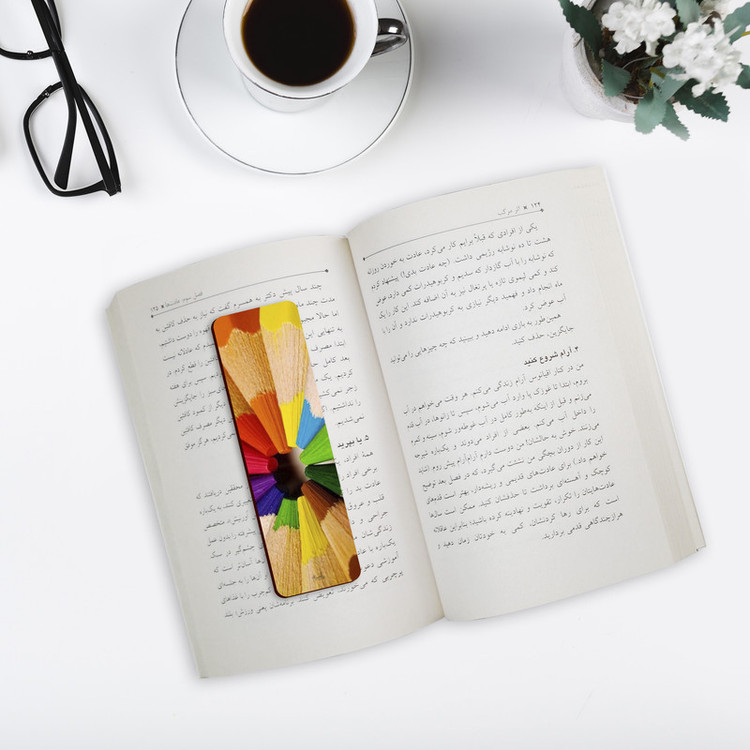 نشانگر کتاب لوکسینو مدل مداد رنگی کد Art_Bookland_62