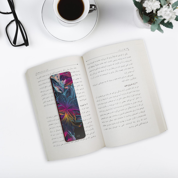 نشانگر کتاب لوکسینو مدل Flowers کد Bookland_345