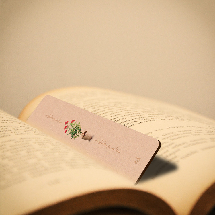 نشانگر کتاب لوکسینو مدل گلدان شمعدانی کد Bookland_256