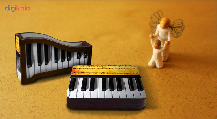 زیر لیوانی لوکسینو مدل Piano کد FP_1 بسته 6 عددی