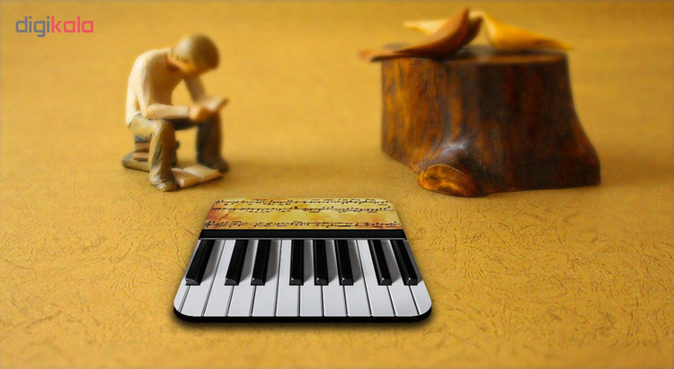 زیر لیوانی لوکسینو مدل Piano کد FP_1 بسته 6 عددی