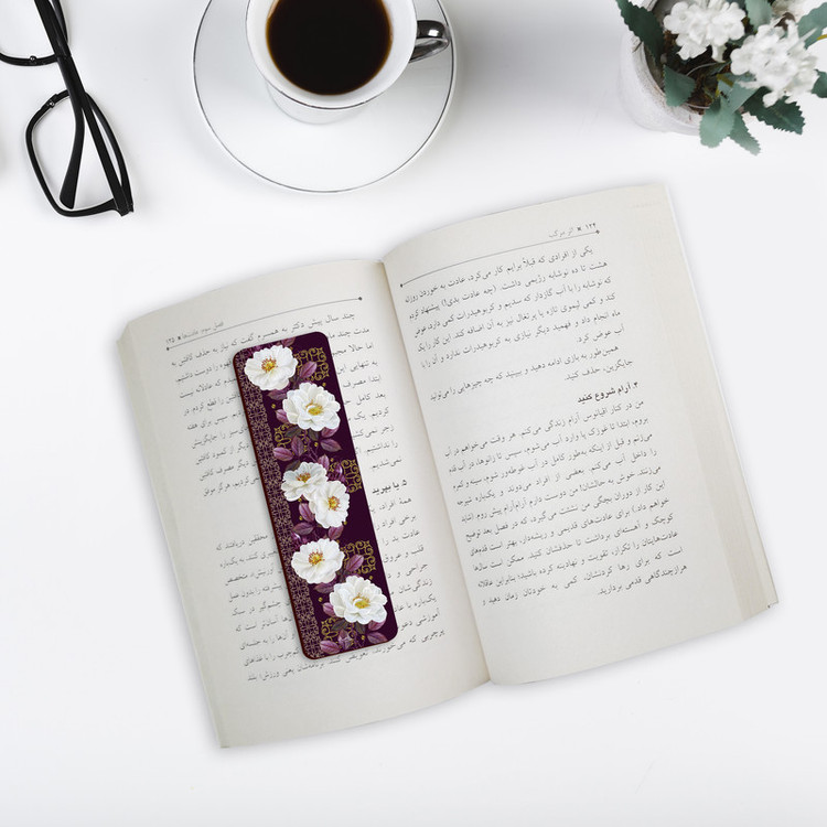 نشانگر کتاب لوکسینو مدل Flowers کد Bookland_348