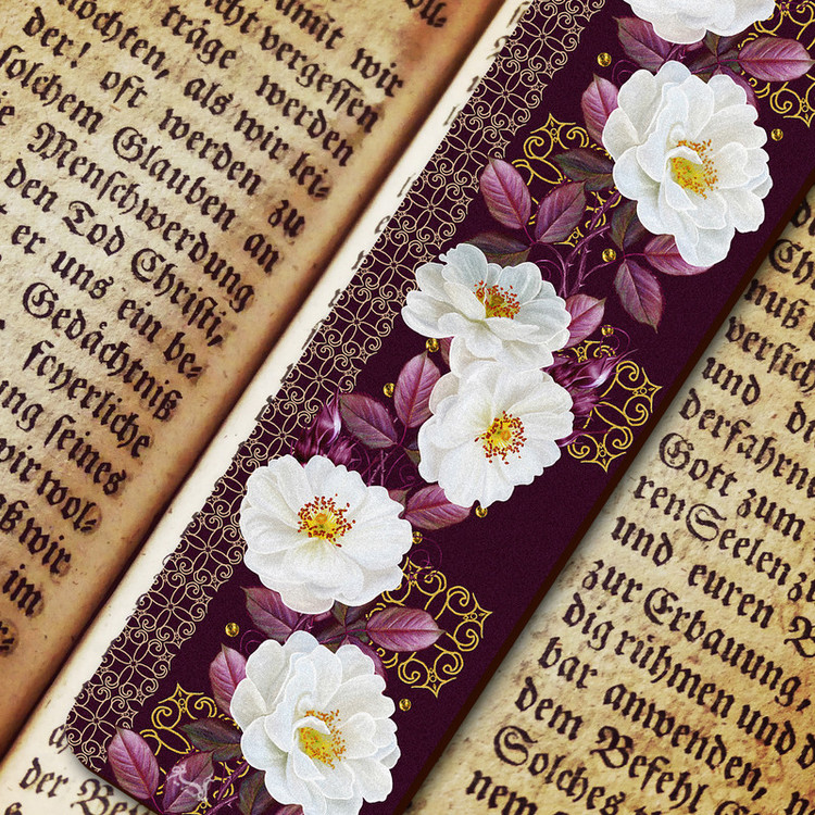 نشانگر کتاب لوکسینو مدل Flowers کد Bookland_348