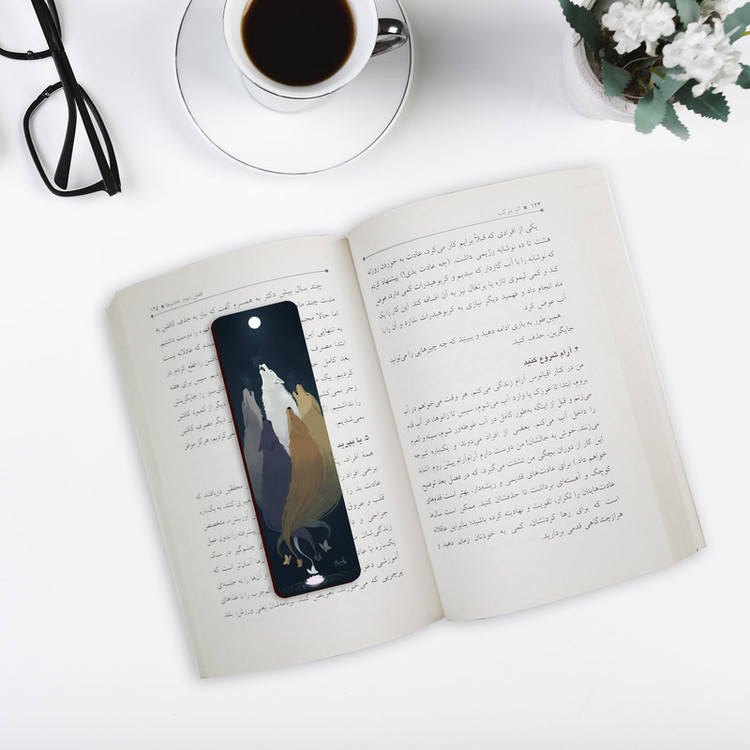 نشانگر کتاب لوکسینو مدل Iron flower کد Bookland_45