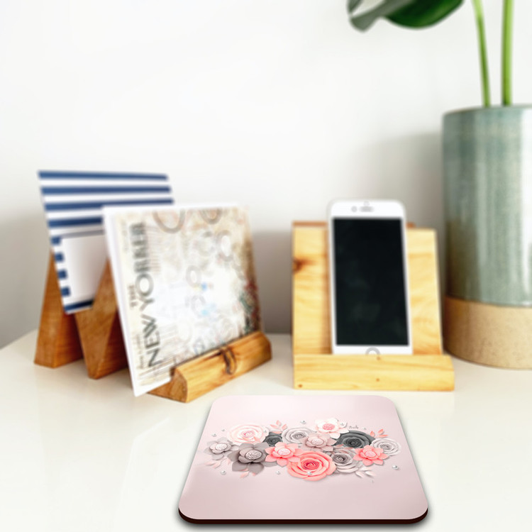 زیر لیوانی لوکسینو مدل Flowers کد 68
