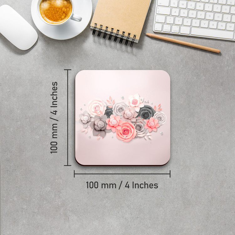 زیر لیوانی لوکسینو مدل Flowers کد 68