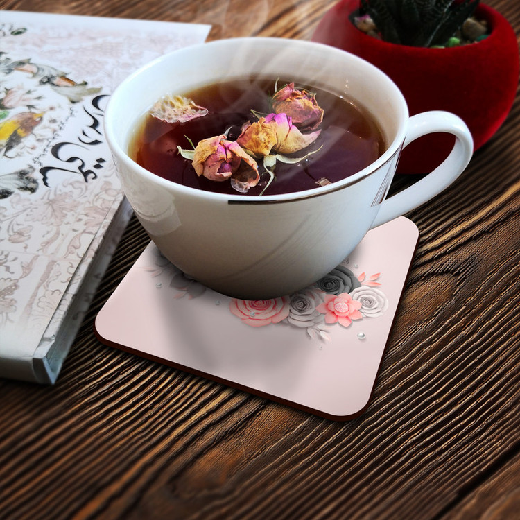 زیر لیوانی لوکسینو مدل Flowers کد 68