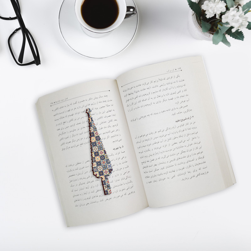 نشانگر کتاب لوکسینو مدل سرو طرح کاشی 8