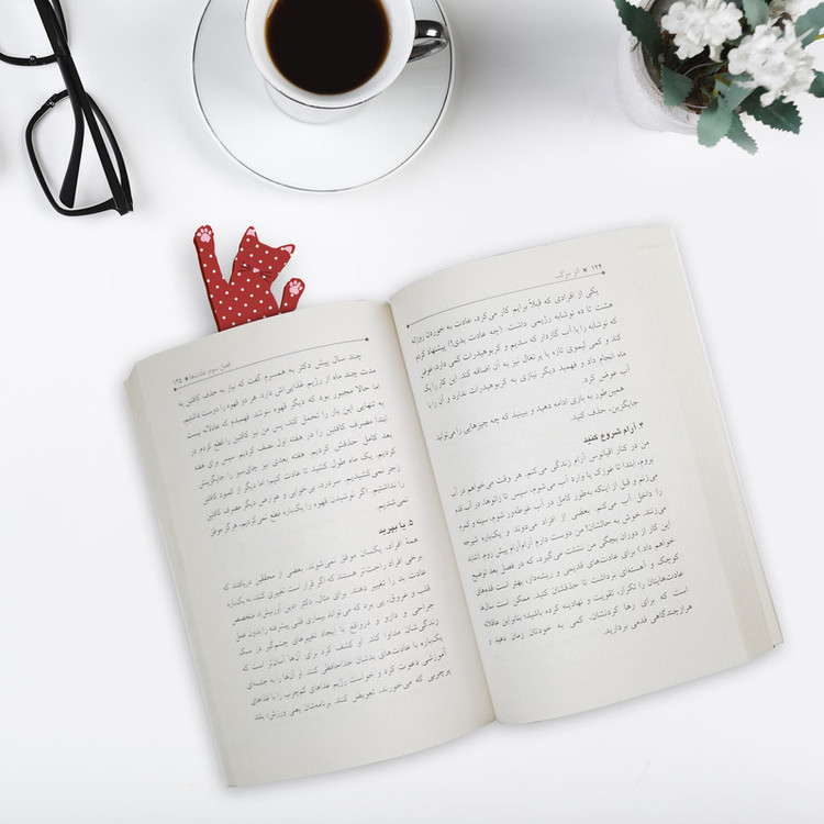 نشانگر کتاب لوکسینو مدل گربه دوست داشتنی کد Book_Cat_6