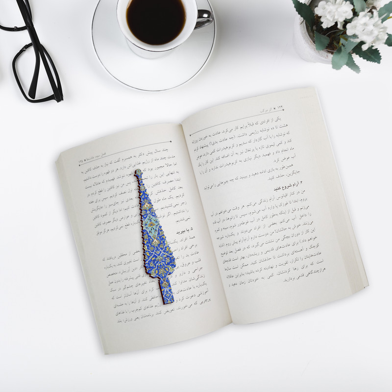 نشانگر کتاب لوکسینو مدل سرو طرح کاشی
