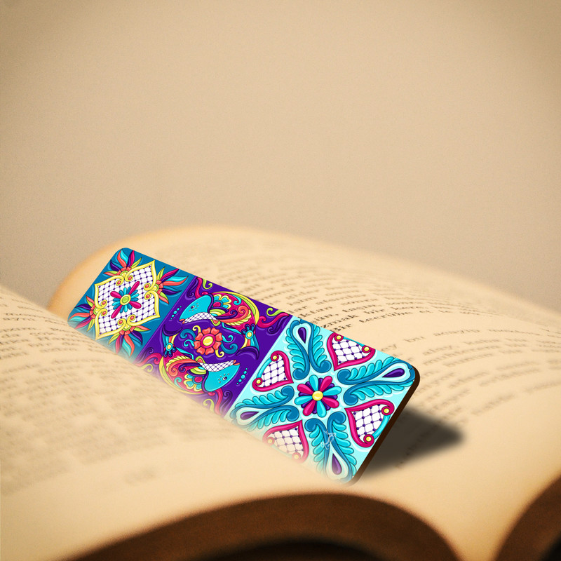 نشانگر کتاب لوکسینو مدل ماهی و کاشی کد Bookland_104