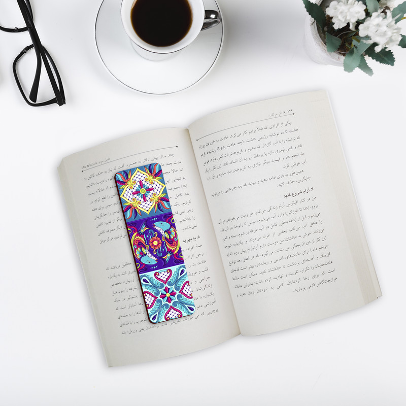 نشانگر کتاب لوکسینو مدل ماهی و کاشی کد Bookland_104