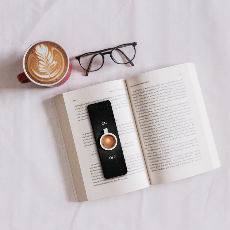 نشانگر کتاب لوکسینو مدل Bookland_Coffee بسته 2 عددی