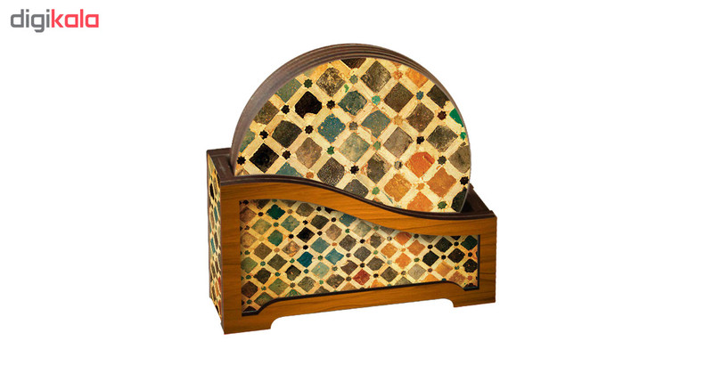 زیر لیوانی لوکسینو مدل ZLC 1475 بسته 6 عددی