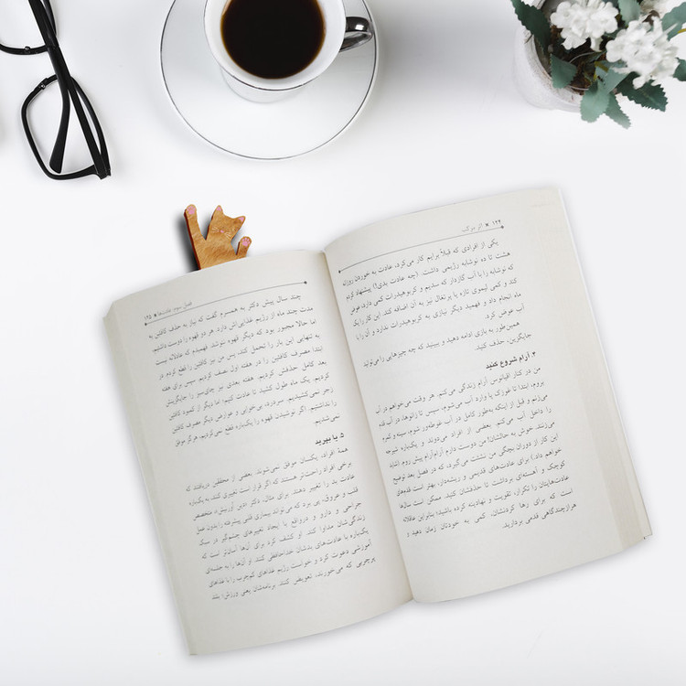 نشانگر کتاب لوکسینو مدل گربه وروجک و مهربون