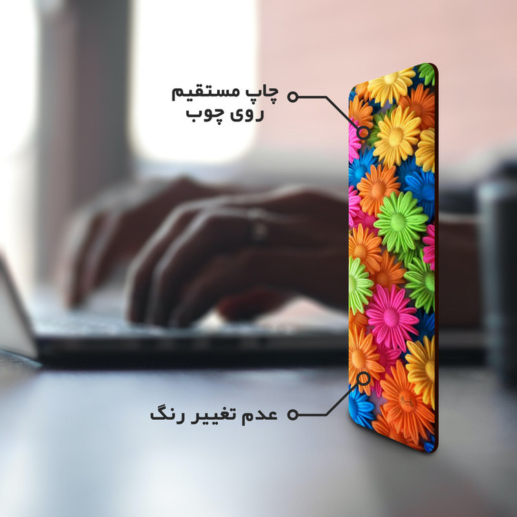 نشانگر کتاب لوکسینو مدل Flowers کد Bookland_202