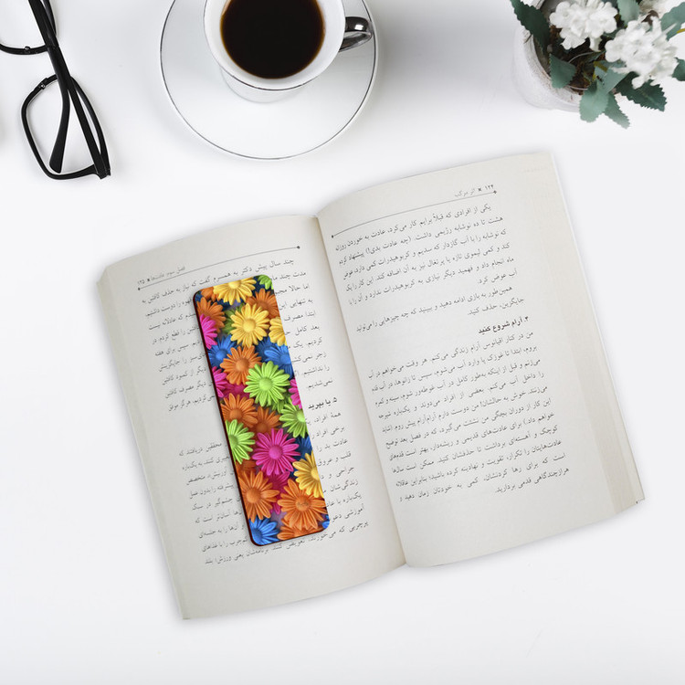 نشانگر کتاب لوکسینو مدل Flowers کد Bookland_202