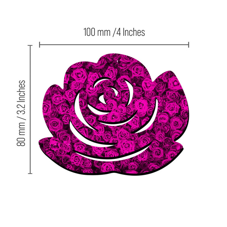 زیر لیوانی مدل گل رز کد Flower_ 19