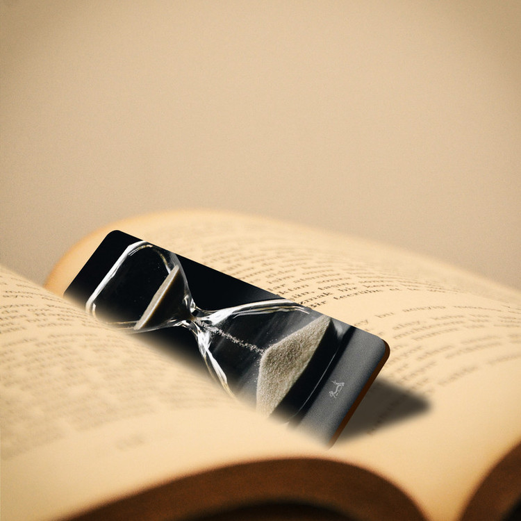 نشانگر کتاب لوکسینو مدل ساعت شنی کد Bookland_304