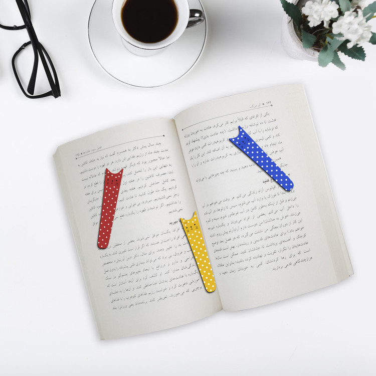 نشانگر کتاب لوکسینو مدل Bookland_Cat 19 مجموعه 3 عددی