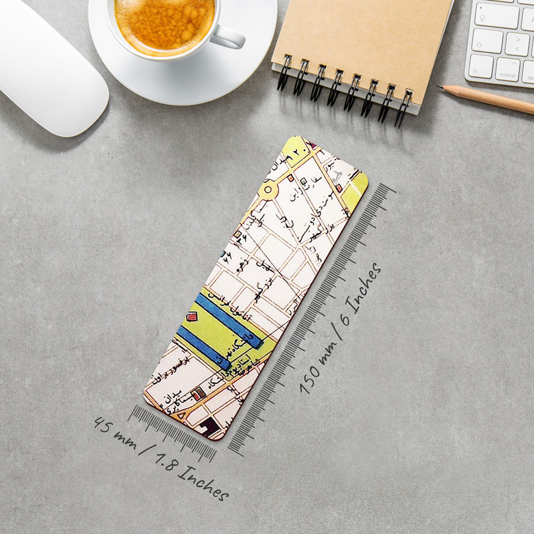 نشانگر کتاب لوکسینو مدل نقشه تهران قدیم طرح دانشگاه تهران کد 1351