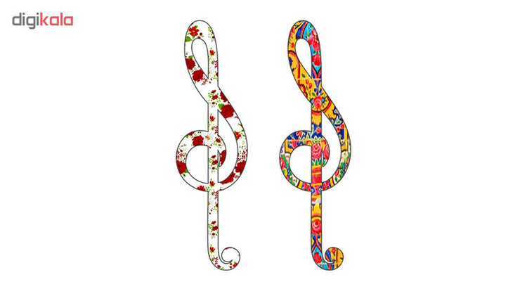 نشانگر کتاب لوکسینو مدل Music_4 بسته 2 عددی