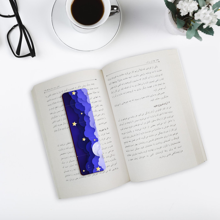 نشانگر کتاب لوکسینو مدل ابر و ستاره های رویایی کد Bookland_356
