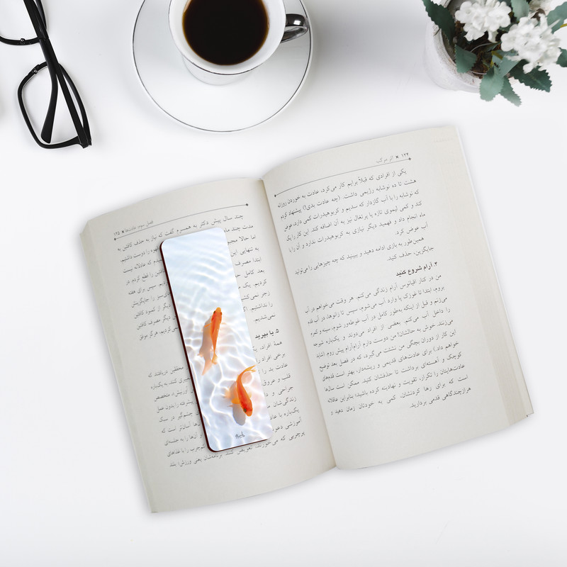 نشانگر کتاب لوکسینو مدل دو ماهی کد Bookland_374