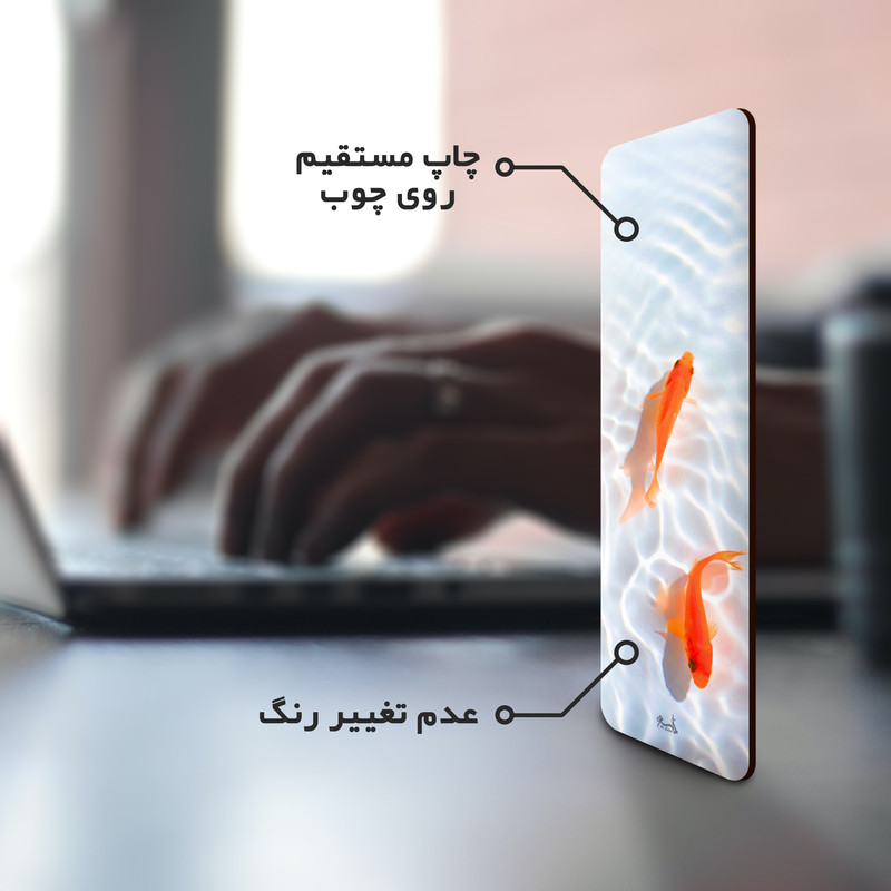 نشانگر کتاب لوکسینو مدل دو ماهی کد Bookland_374