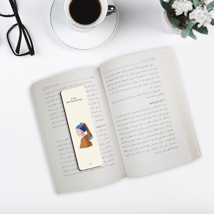 نشانگر کتاب لوکسینو مدل دختری با گوشواره مروارید کد Bookland_179