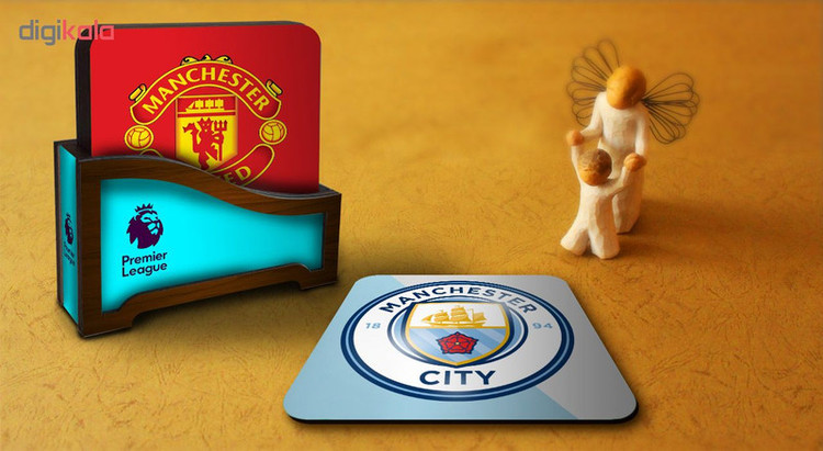 زیر لیوانی لوکسینو مدل Premier League1 بسته 6 عددی