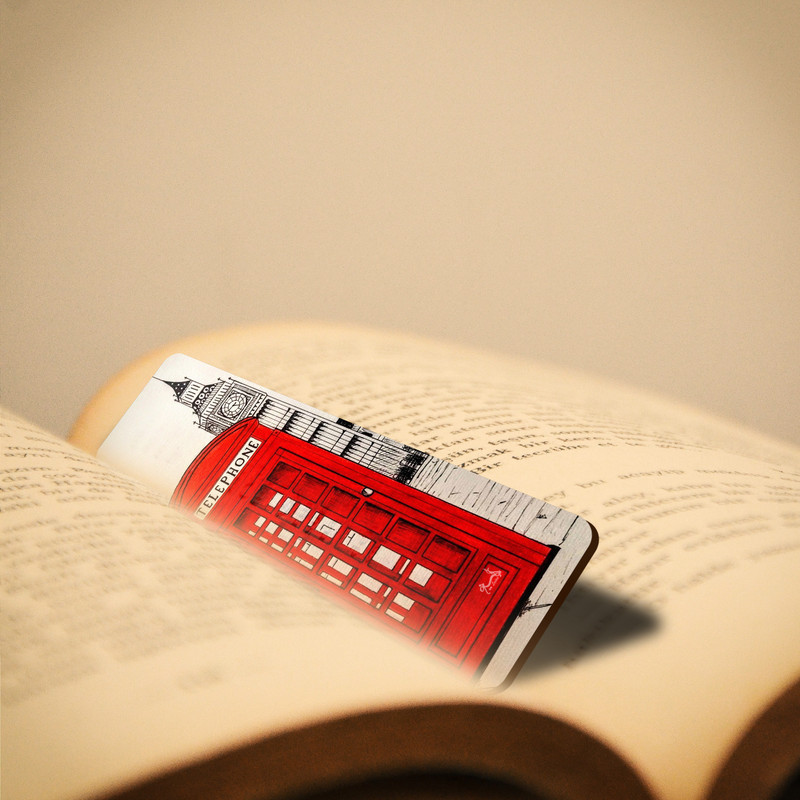نشانگر کتاب لوکسینو مدل تلفن لندن کد Bookland_64