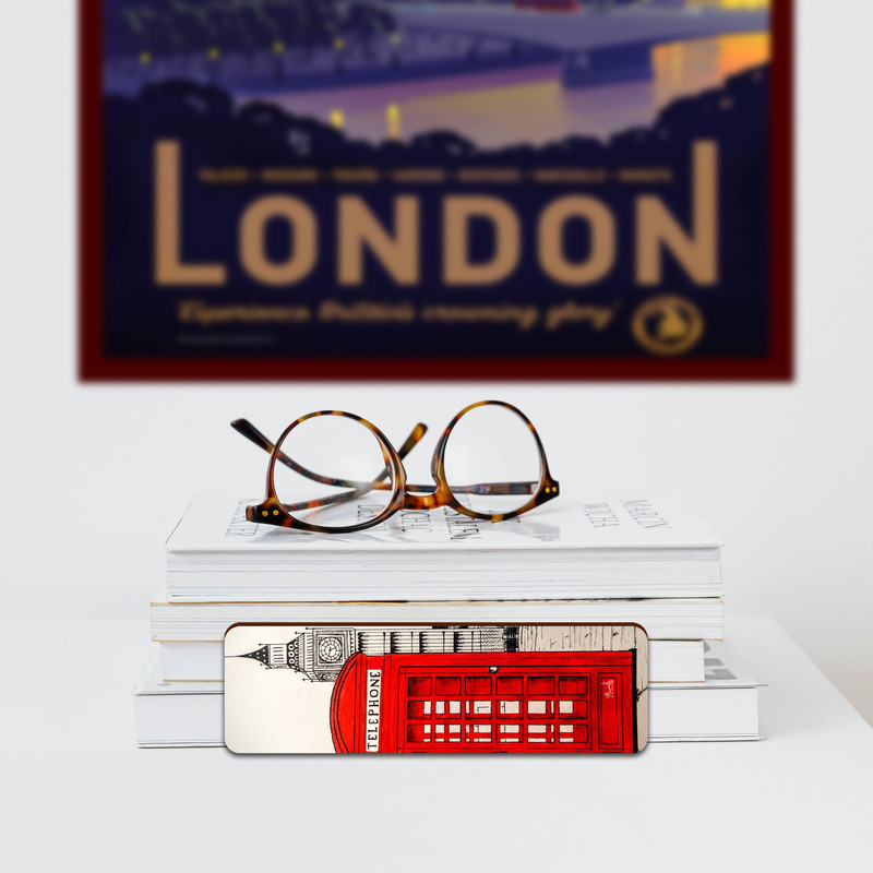 نشانگر کتاب لوکسینو مدل تلفن لندن کد Bookland_64