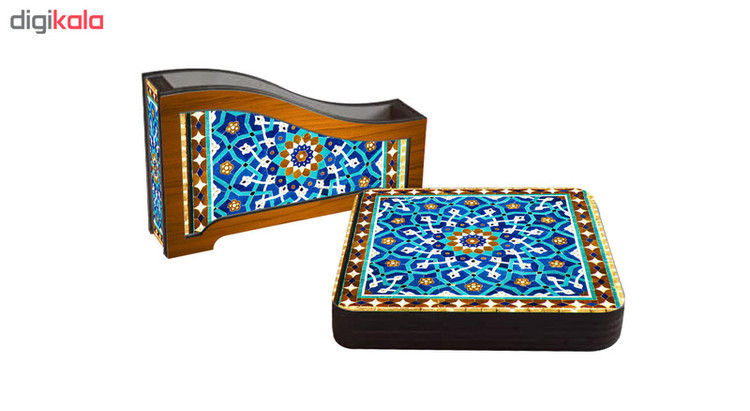 زیر لیوانی لوکسینو مدل ZLQ 2048 بسته 6 عددی