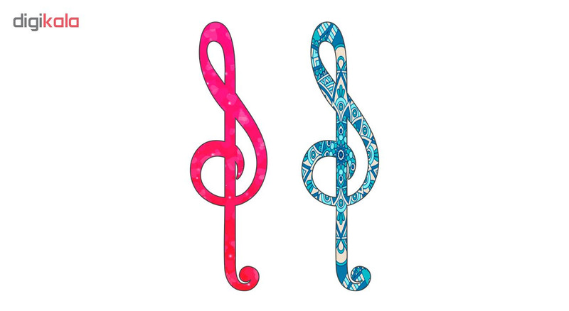 نشانگر کتاب لوکسینو مدل Music _ 2 بسته 2 عددی