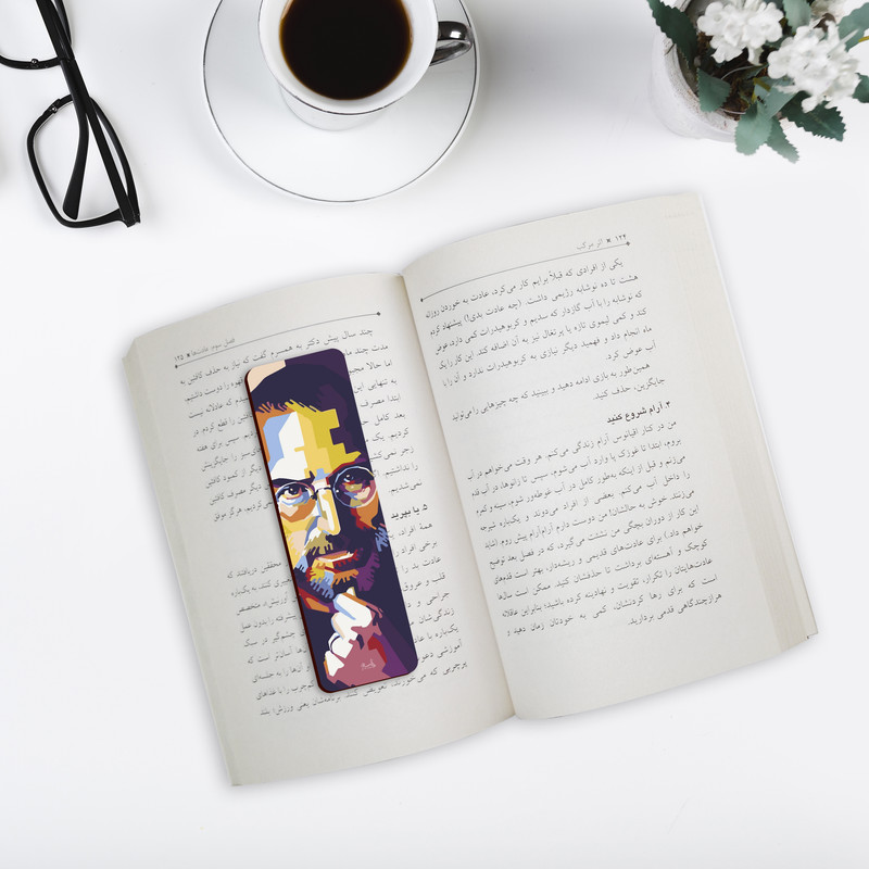 نشانگر کتاب لوکسینو مدل استیو جابز کد Bookland_163