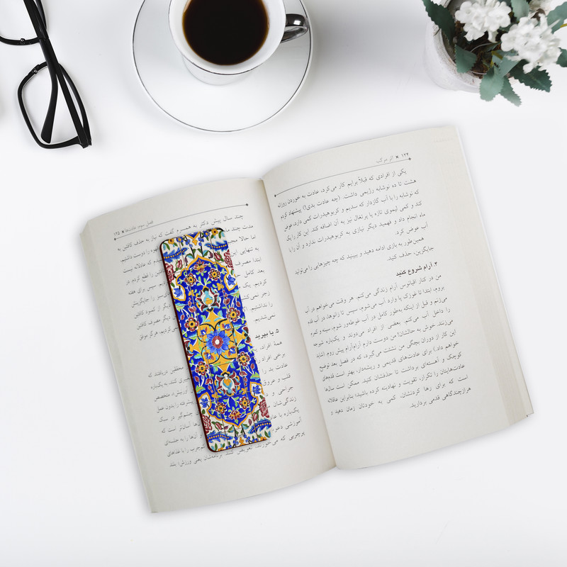 نشانگر کتاب لوکسینو مدل کاشی ایرانی کد Bookland_148